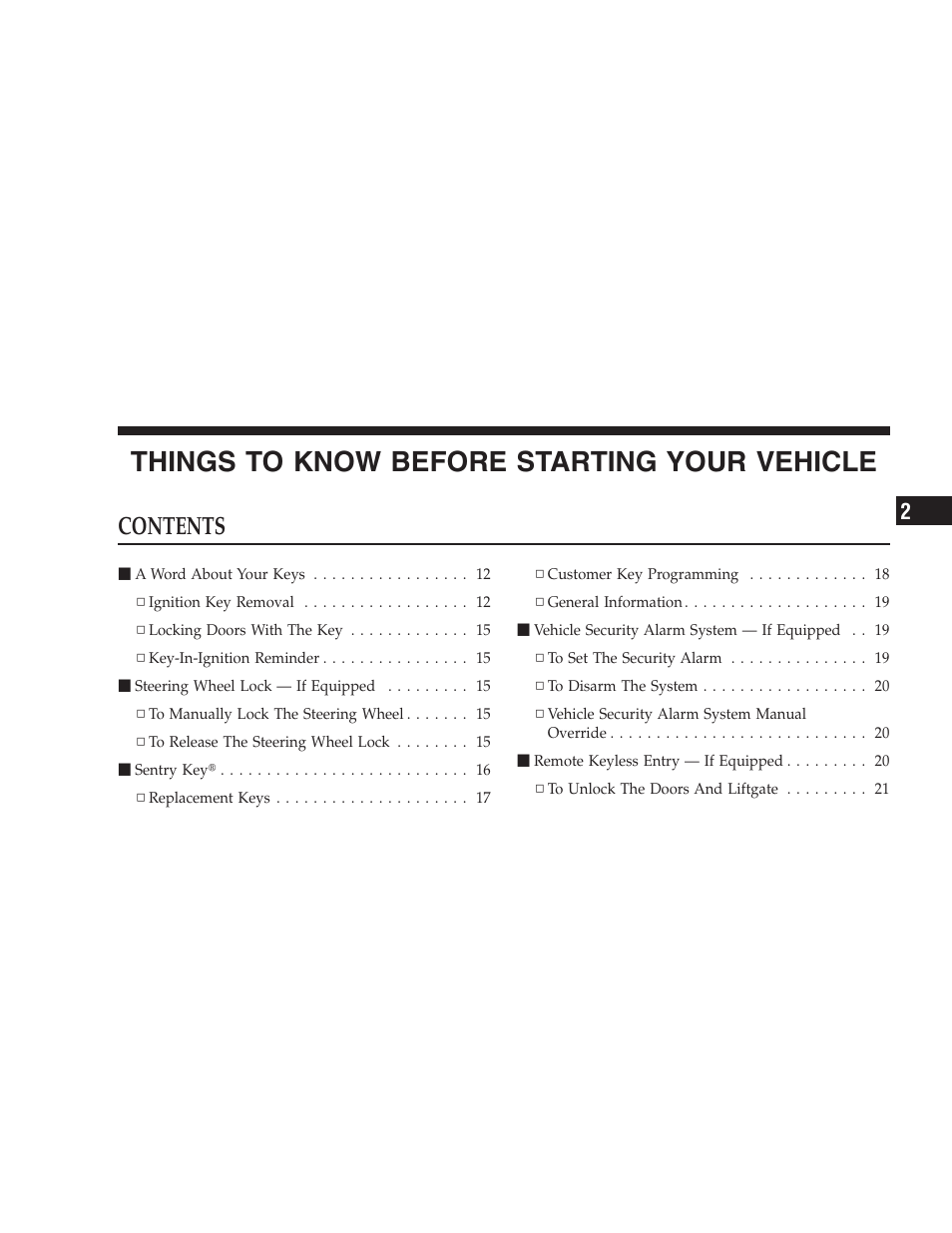 Jeep 2009 Compass - Owner Manual User Manual | Page 11 / 439