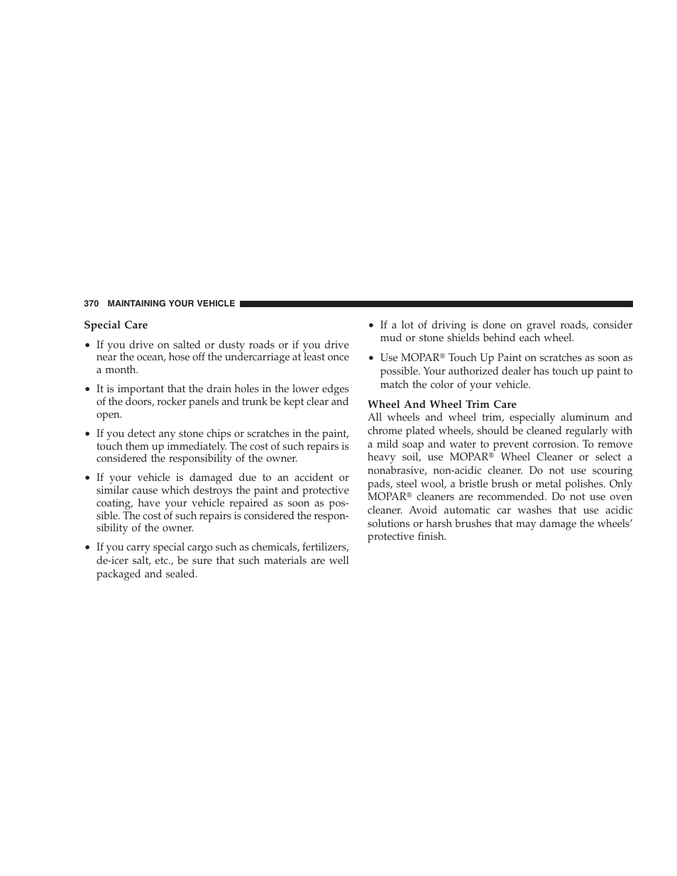Jeep 2009 Compass - Owner Manual User Manual | Page 372 / 439