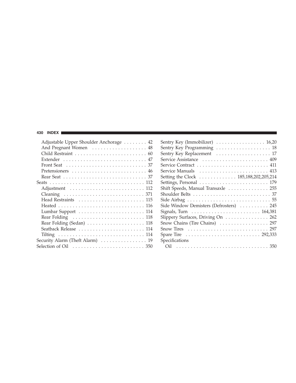 Jeep 2009 Compass - Owner Manual User Manual | Page 432 / 439