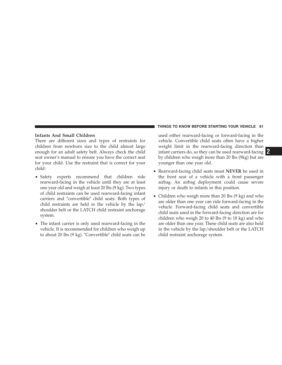Jeep 2009 Compass - Owner Manual User Manual | Page 63 / 439