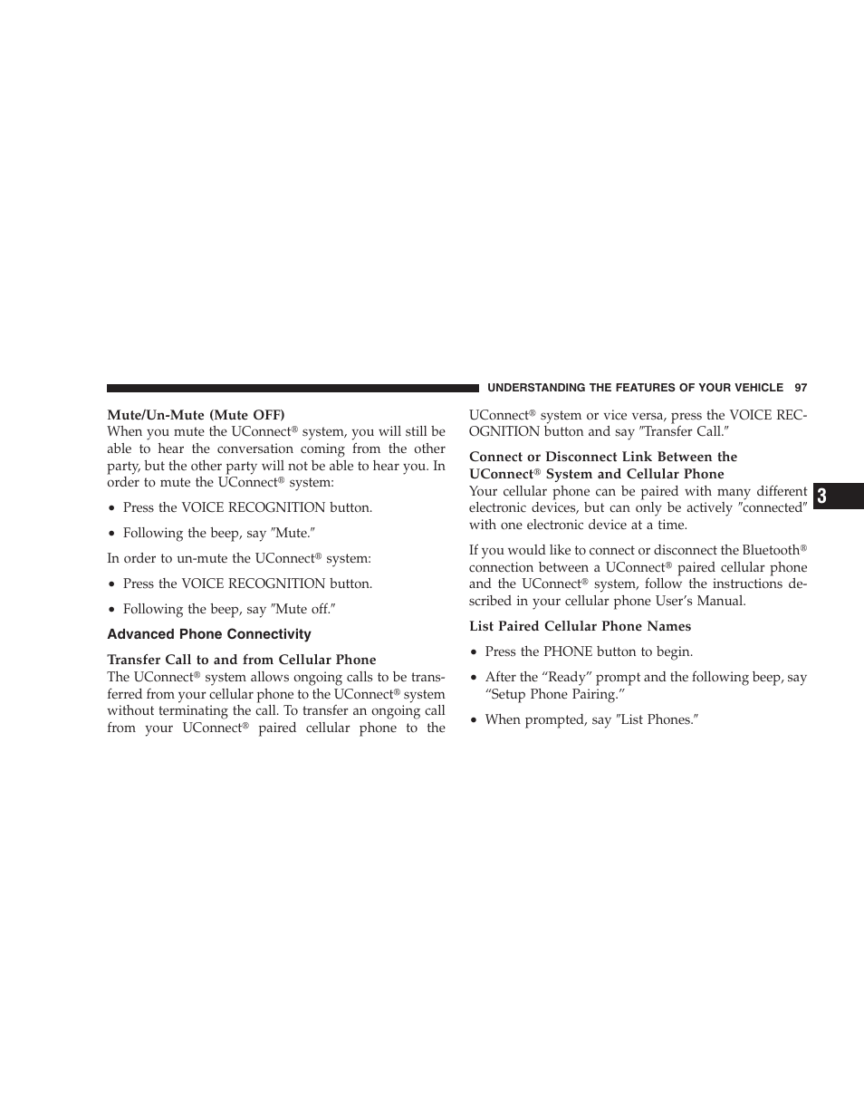 Advanced phone connectivity | Jeep 2009 Compass - Owner Manual User Manual | Page 99 / 439
