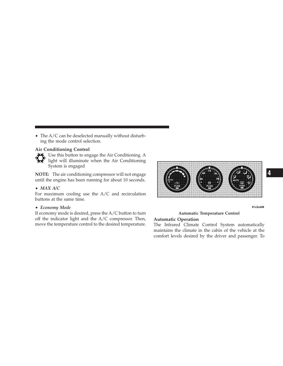 Automatic temperature control (atc) - if equipped, Automatic temperature control (atc), If equipped | Jeep 2009 Liberty - Owner Manual User Manual | Page 279 / 506