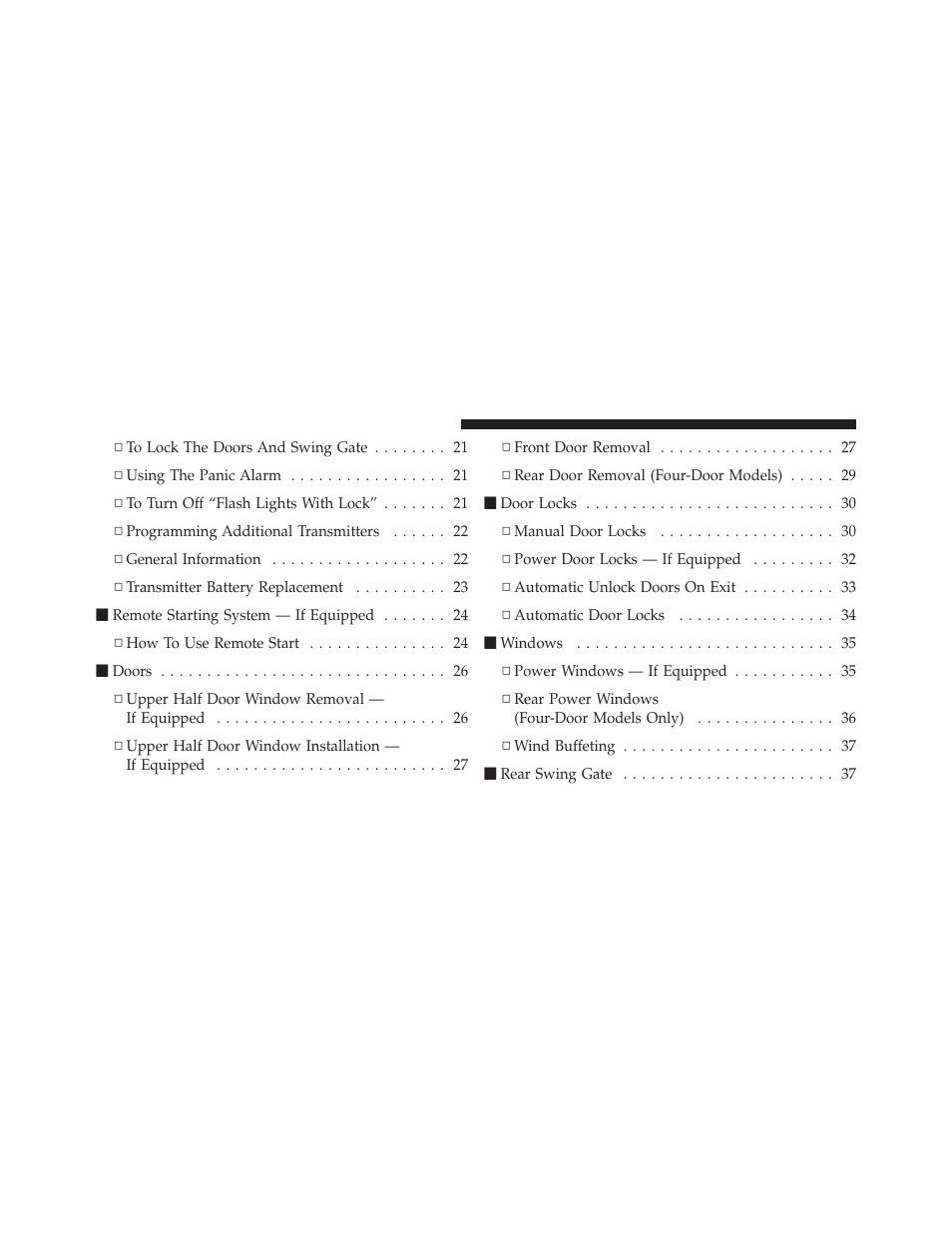 Jeep 2009 Wrangler - Owner Manual User Manual | Page 12 / 502
