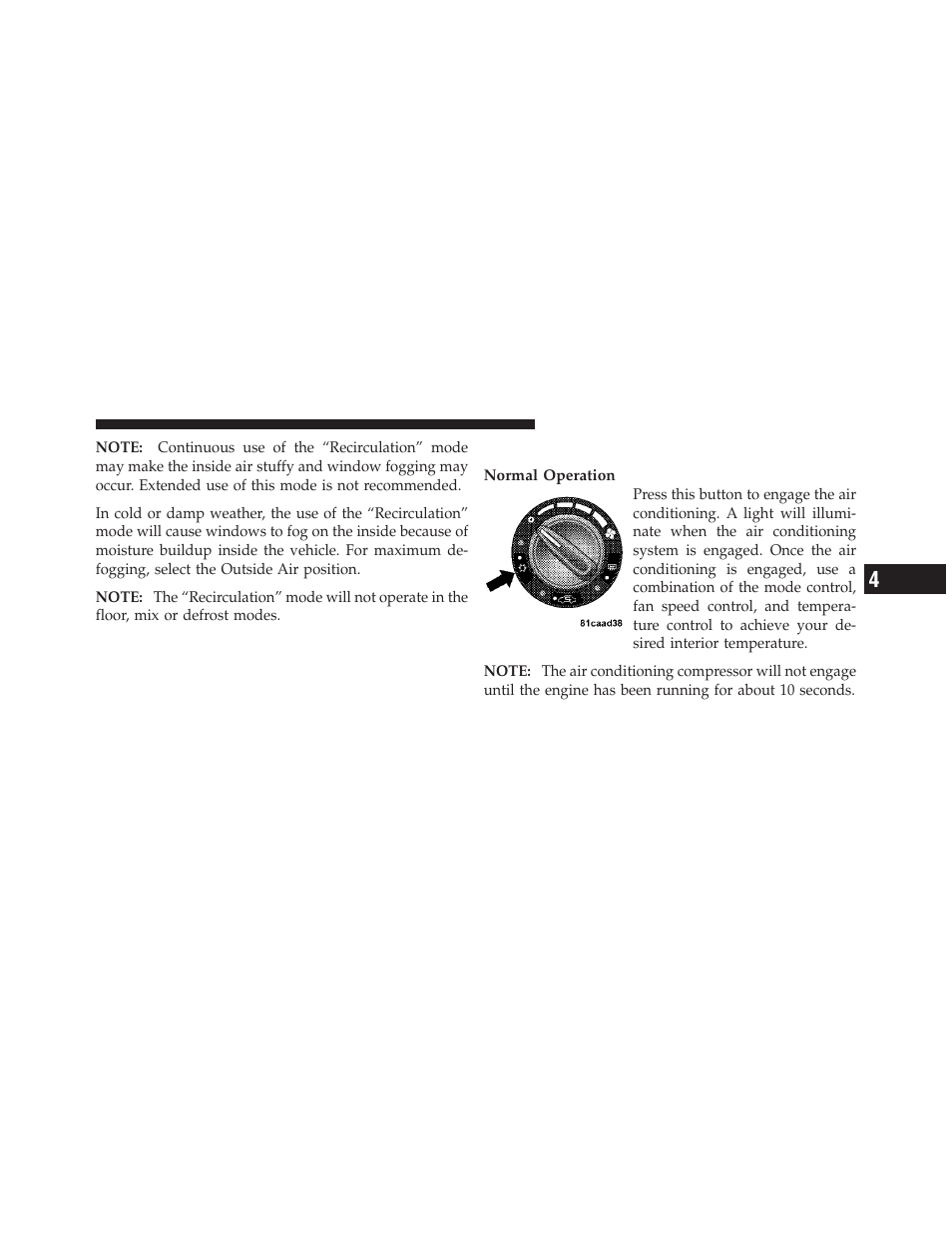 Air conditioning | Jeep 2009 Wrangler - Owner Manual User Manual | Page 271 / 502