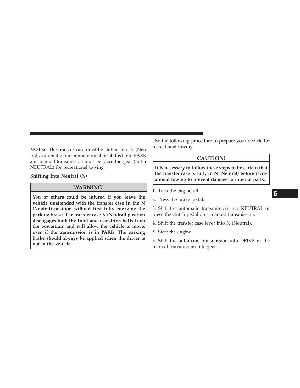 Towing – four-wheel drive models | Jeep 2009 Wrangler - Owner Manual User Manual | Page 385 / 502