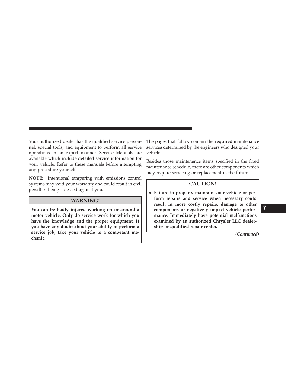 Dealer service, Maintenance procedures | Jeep 2009 Wrangler - Owner Manual User Manual | Page 407 / 502