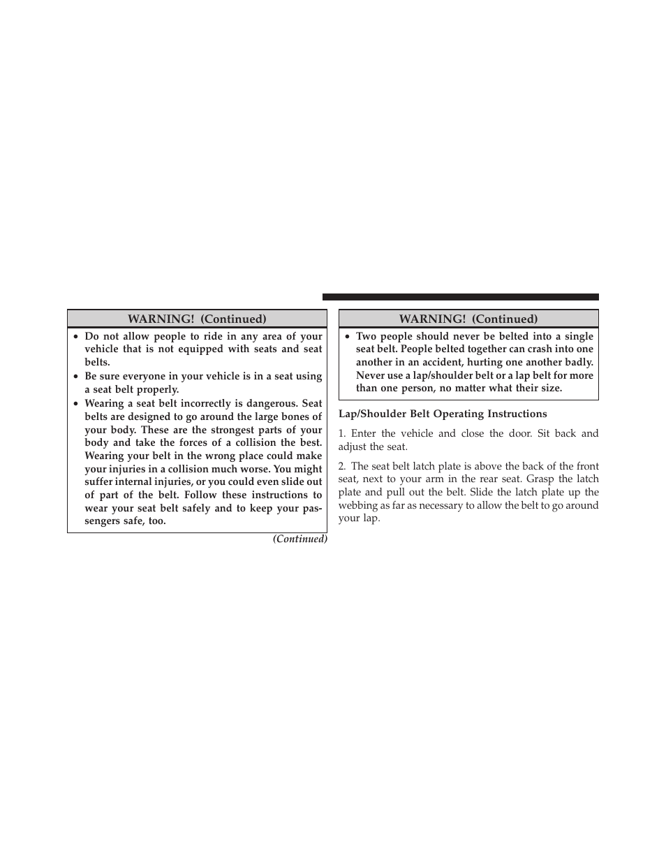 Jeep 2009 Wrangler - Owner Manual User Manual | Page 42 / 502