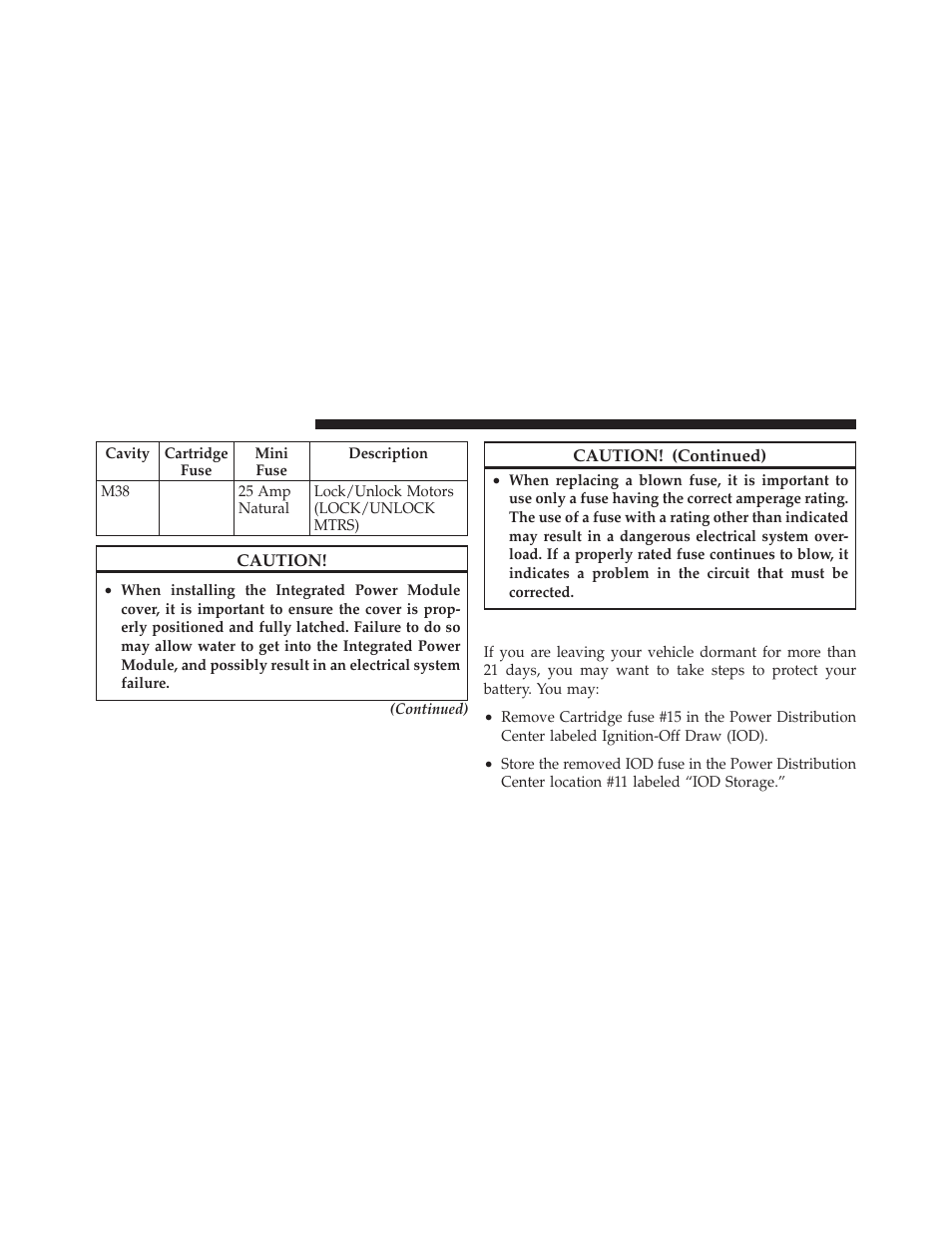 Vehicle storage | Jeep 2009 Wrangler - Owner Manual User Manual | Page 444 / 502