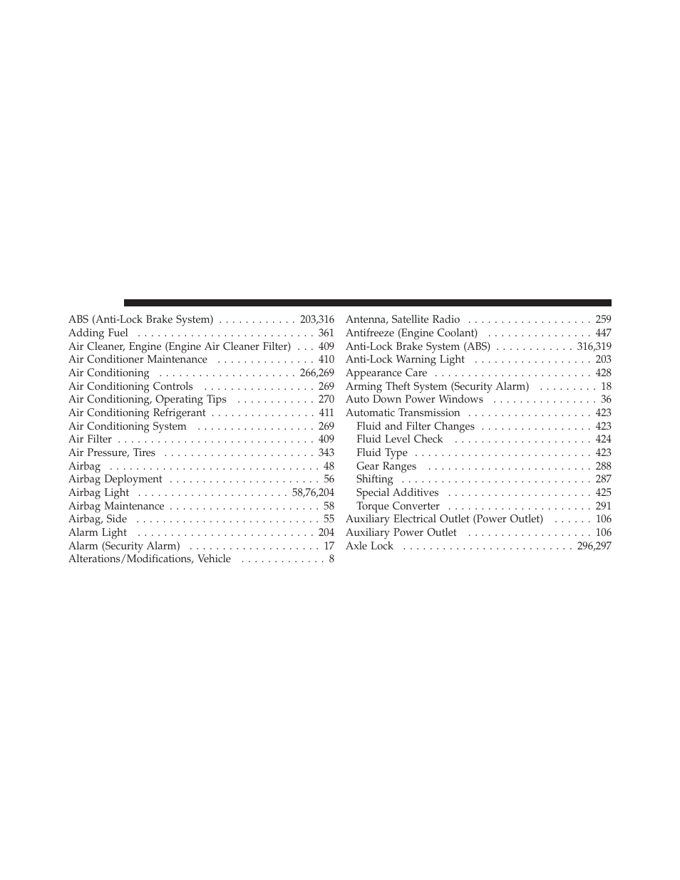 Jeep 2009 Wrangler - Owner Manual User Manual | Page 484 / 502