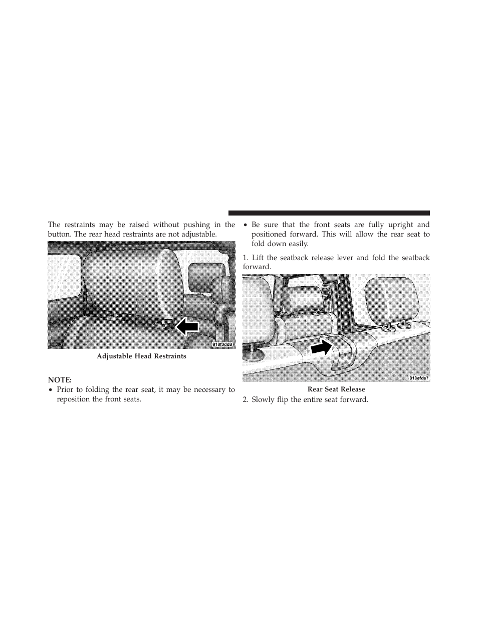 Fold and tumble rear seat — two door models | Jeep 2009 Wrangler - Owner Manual User Manual | Page 90 / 502