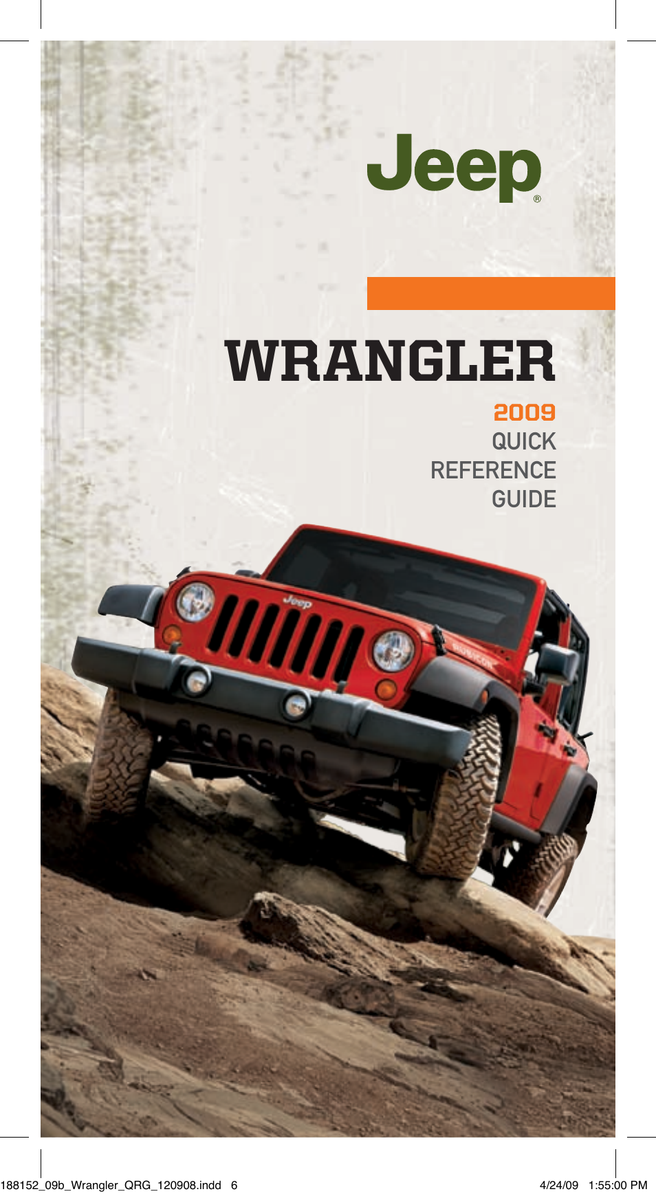 Jeep 2009 Wrangler Unlimited - Quick Reference Guide User Manual | 12 pages