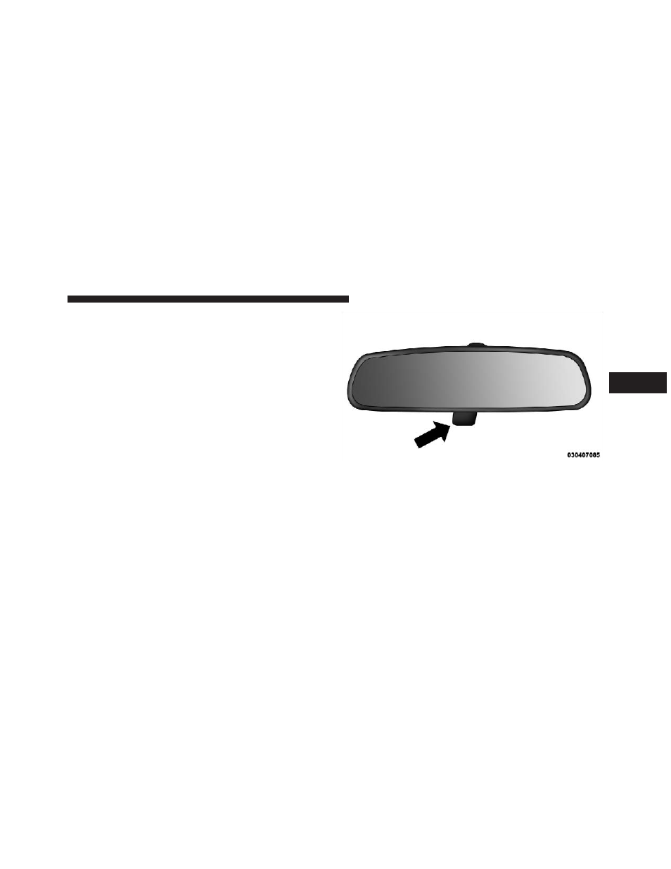 Mirrors, Inside day/night mirror | Jeep 2009 Wrangler Unlimited - Owner Manual User Manual | Page 83 / 496