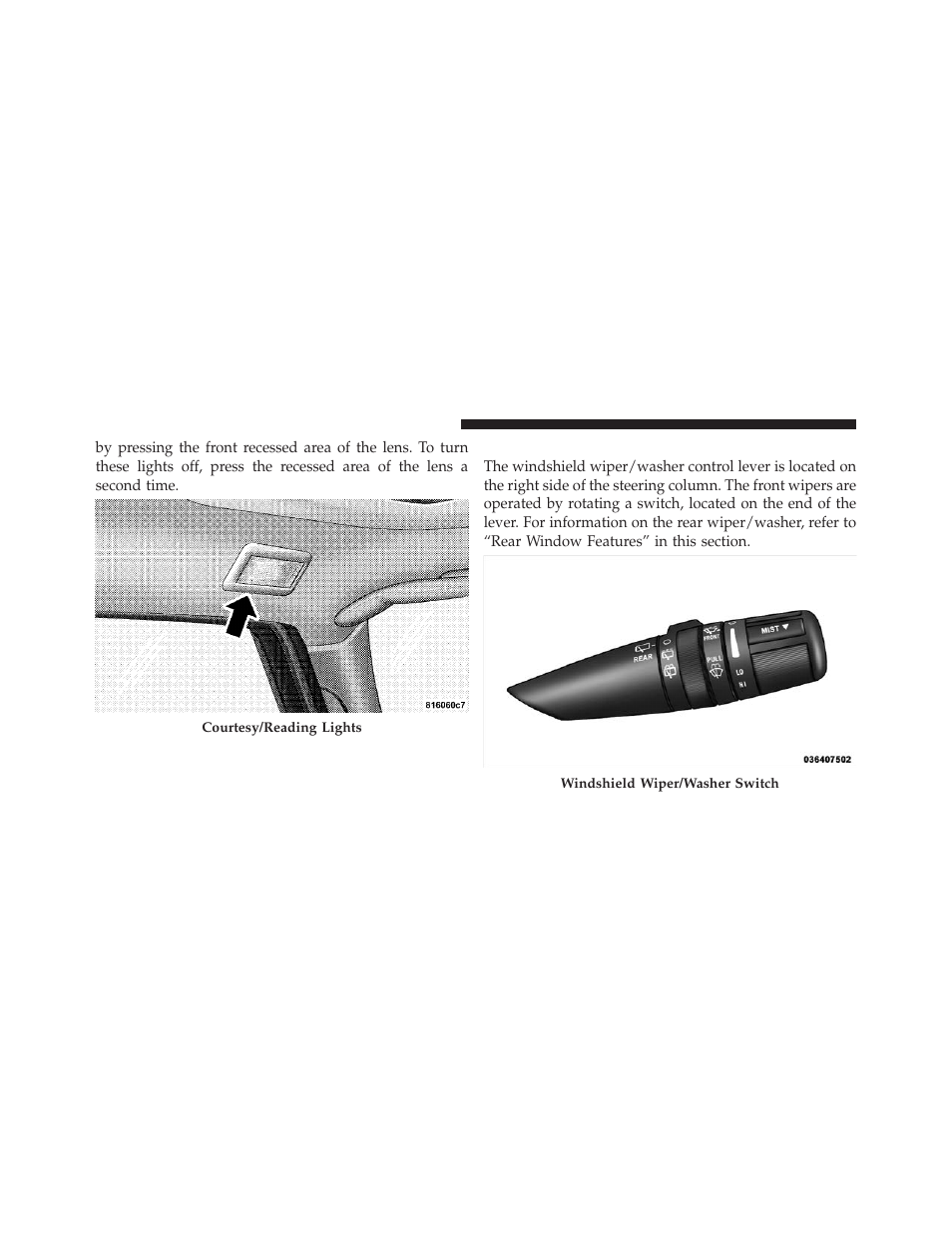 Windshield wipers and washers | Jeep 2010 Commander - Owner Manual User Manual | Page 112 / 460