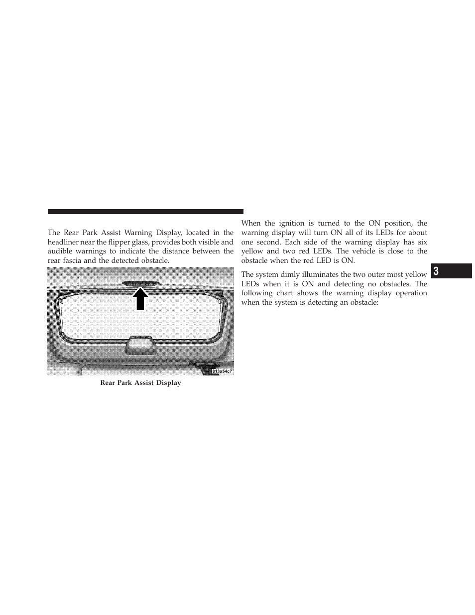 Rear park assist warning display | Jeep 2010 Commander - Owner Manual User Manual | Page 123 / 460