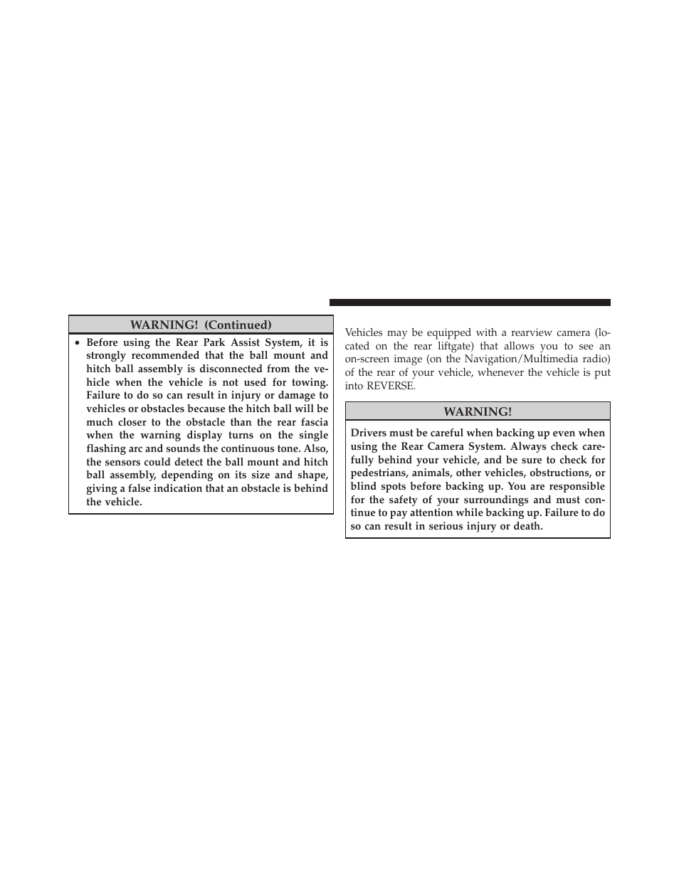 Rear camera — if equipped | Jeep 2010 Commander - Owner Manual User Manual | Page 128 / 460