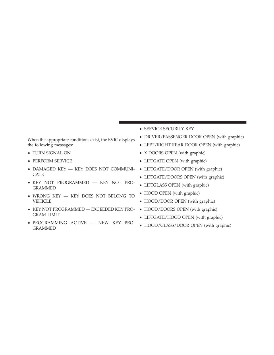 Electronic vehicle information center (evic), Displays | Jeep 2010 Commander - Owner Manual User Manual | Page 172 / 460