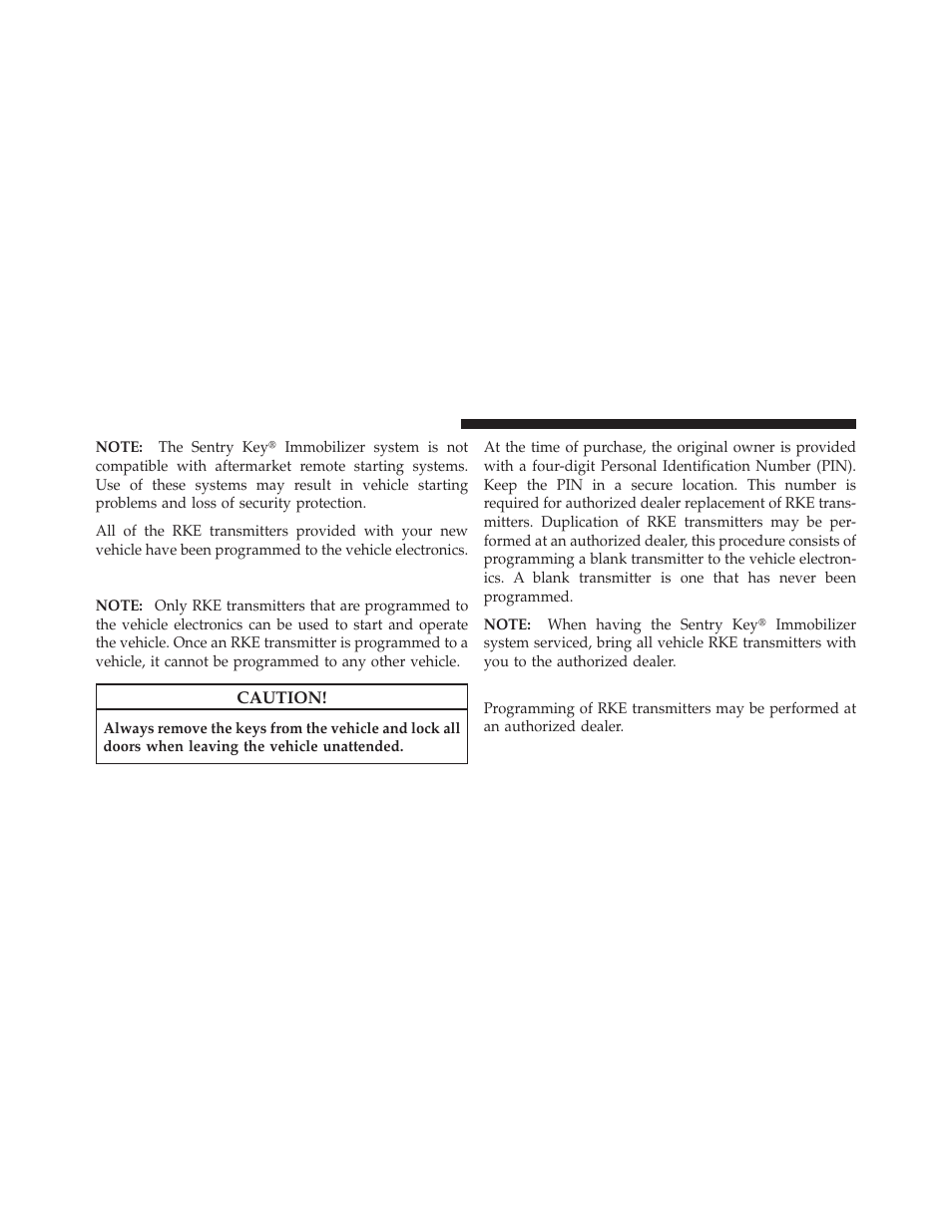 Replacement keys, Customer key programming | Jeep 2010 Commander - Owner Manual User Manual | Page 18 / 460