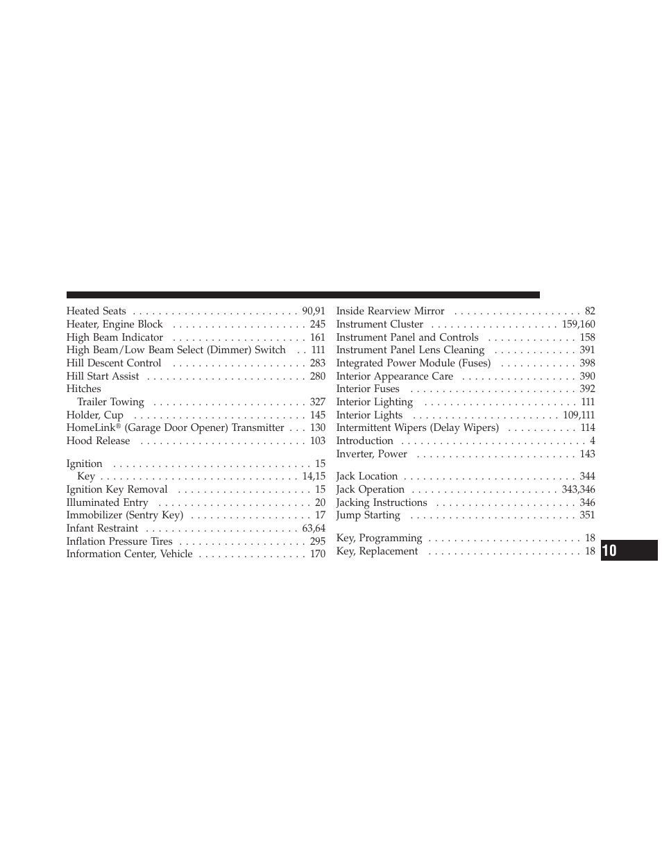 Jeep 2010 Commander - Owner Manual User Manual | Page 449 / 460