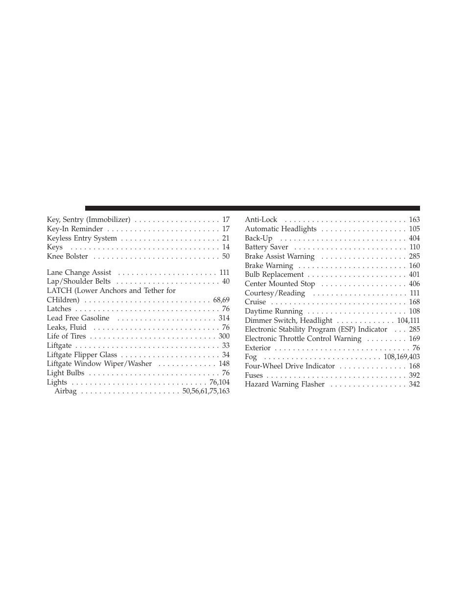 Jeep 2010 Commander - Owner Manual User Manual | Page 450 / 460