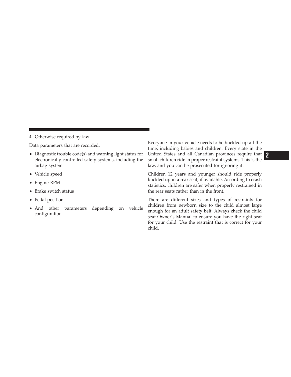 Child restraints | Jeep 2010 Commander - Owner Manual User Manual | Page 63 / 460