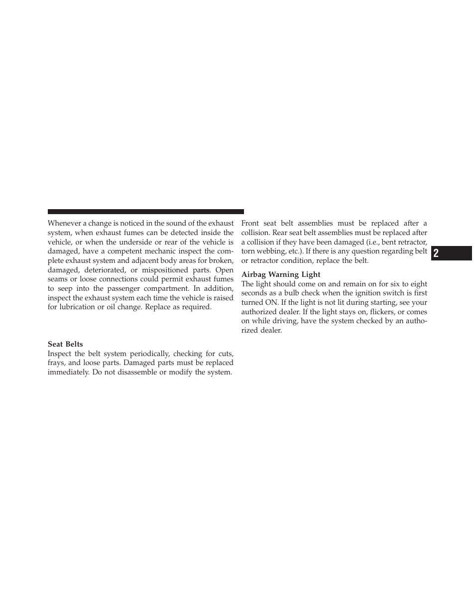 Safety checks you should make inside the vehicle, Safety checks you should make inside the, Vehicle | Jeep 2010 Commander - Owner Manual User Manual | Page 75 / 460