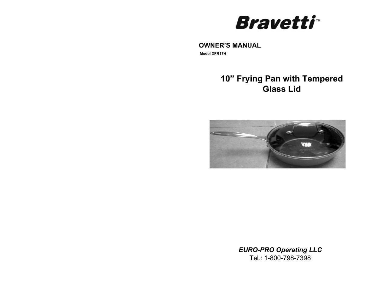 Bravetti XFR17H User Manual | 2 pages