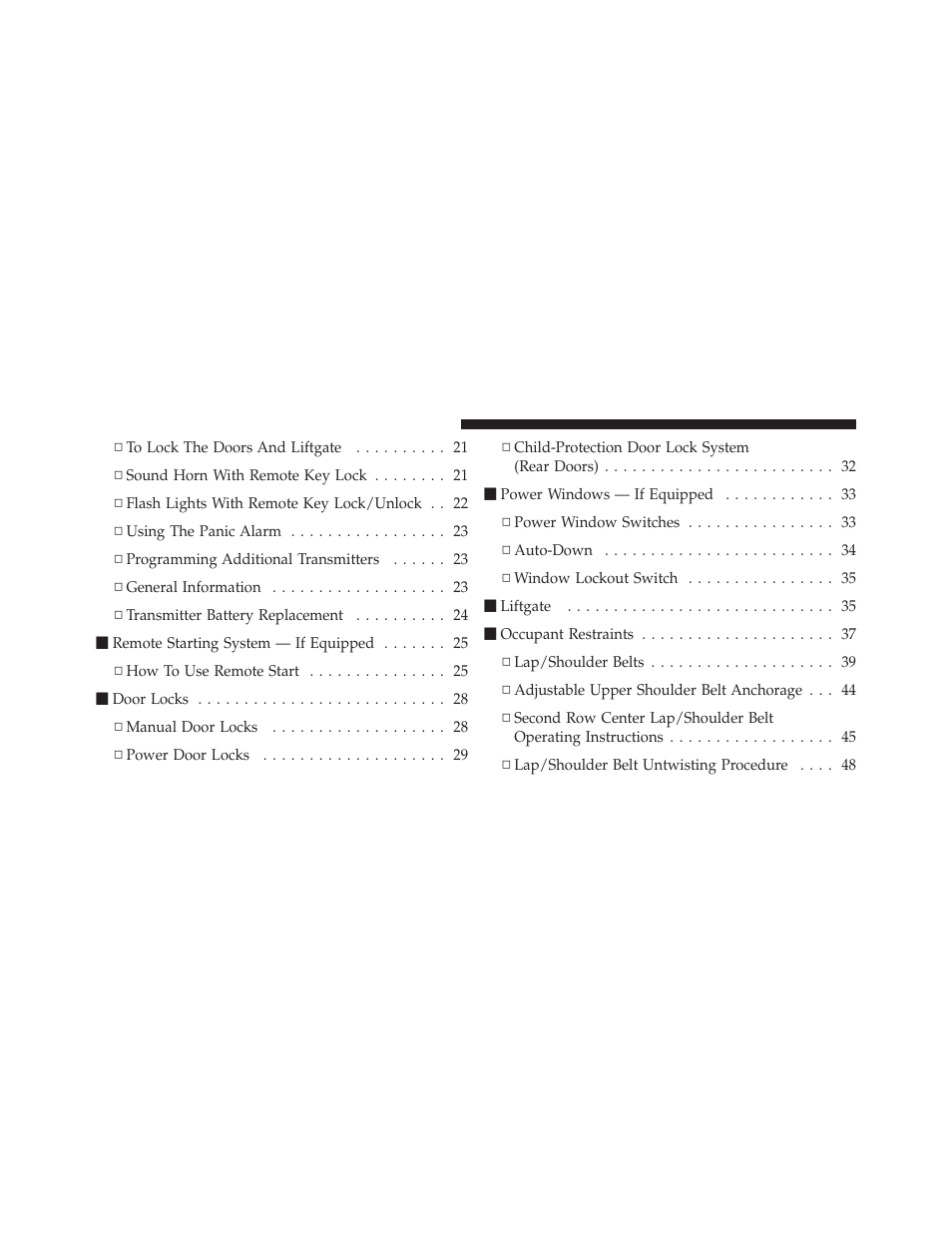 Jeep 2010 Compass - Owner Manual User Manual | Page 11 / 474