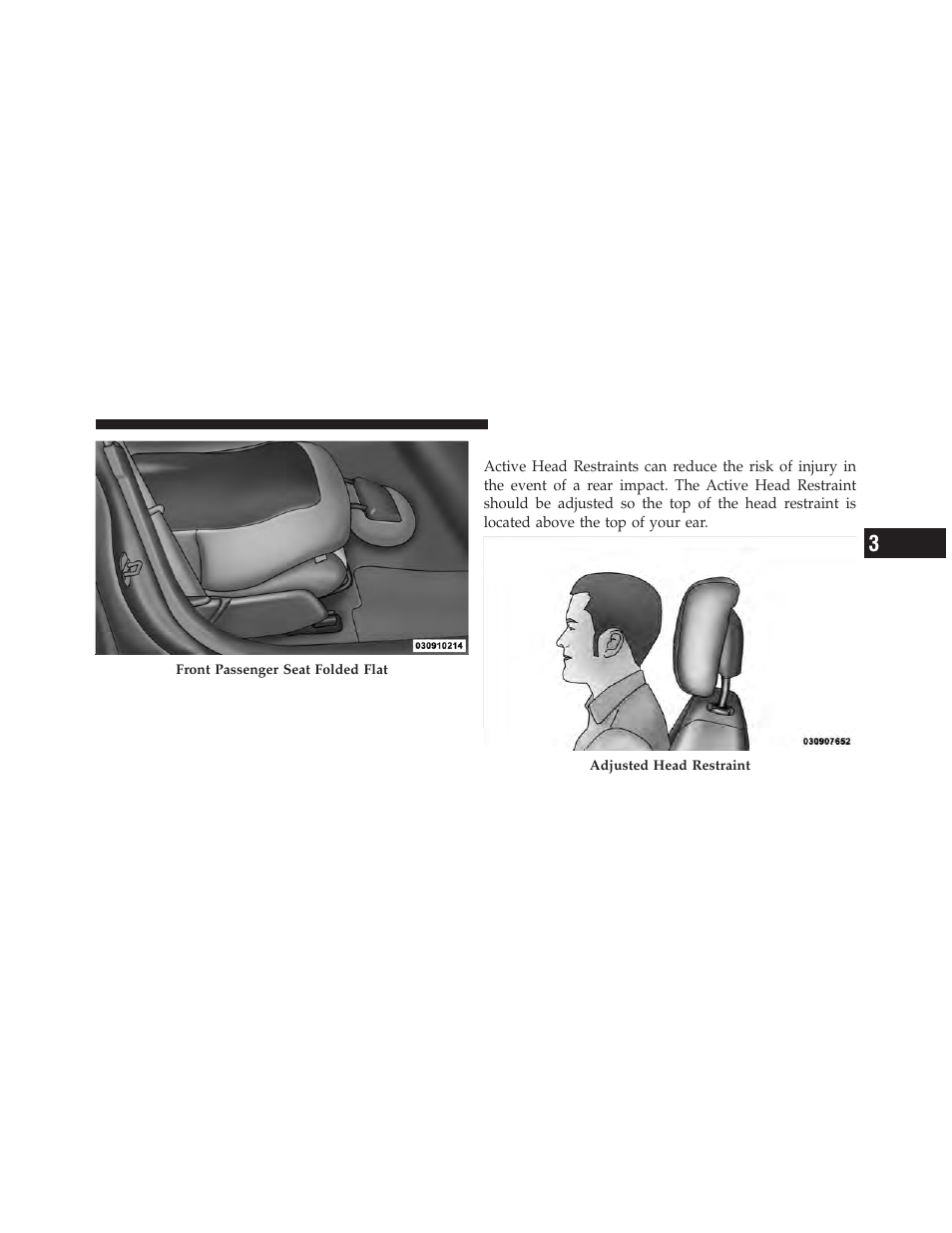 Adjusting active head restraints | Jeep 2010 Compass - Owner Manual User Manual | Page 134 / 474