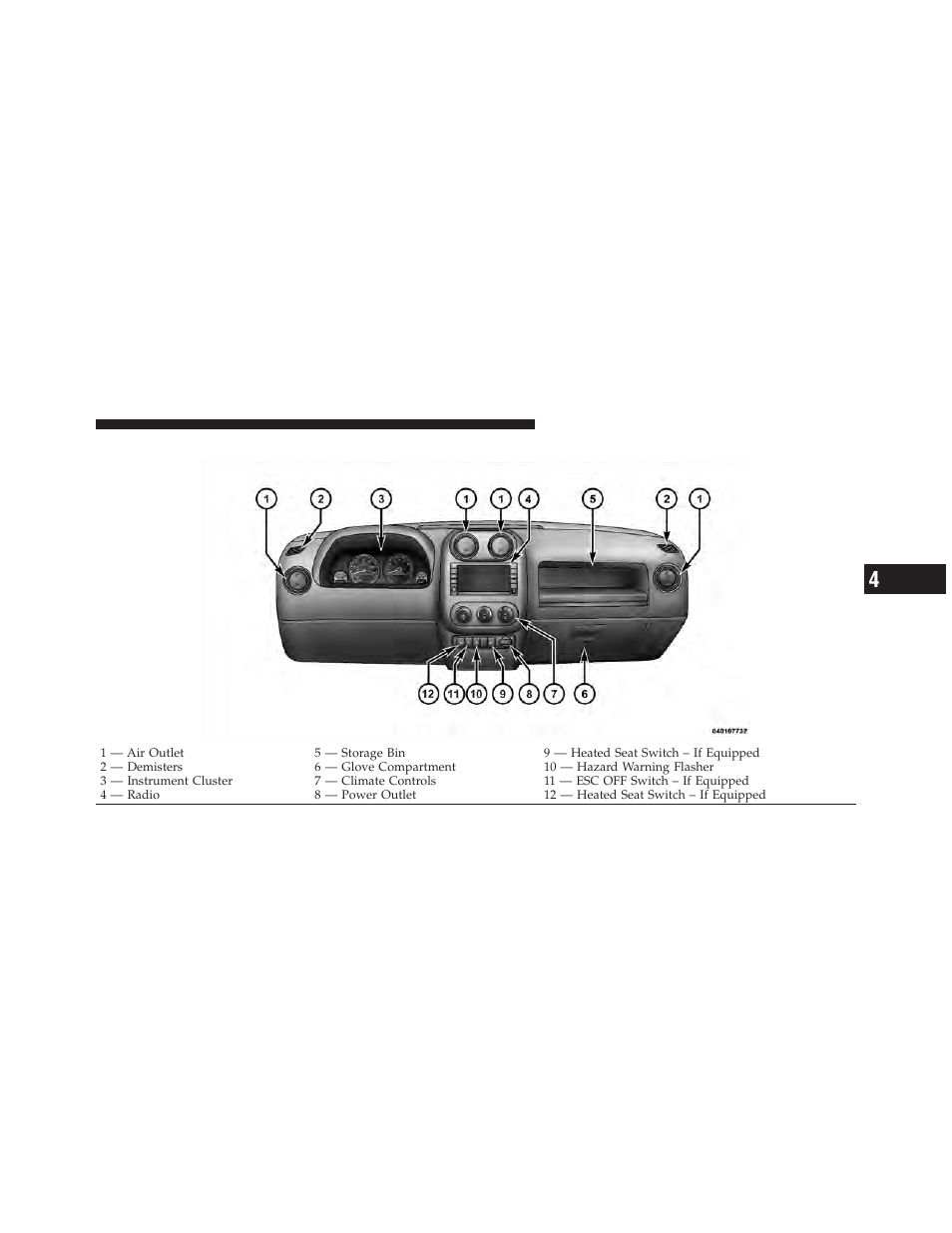 Instrument panel features | Jeep 2010 Compass - Owner Manual User Manual | Page 182 / 474