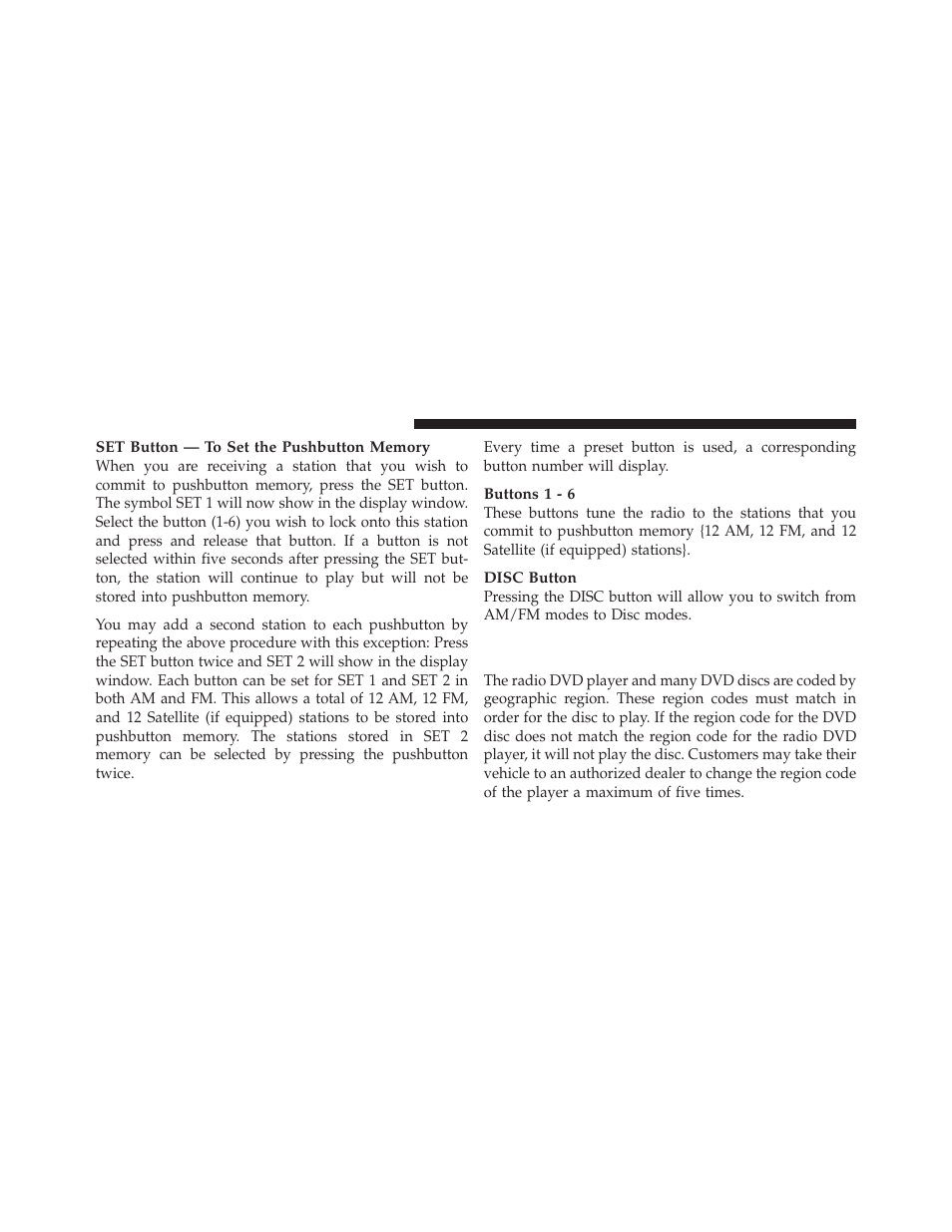 Operation instructions - (disc mode for cd, And mp3/wma audio play, dvd-video) | Jeep 2010 Compass - Owner Manual User Manual | Page 215 / 474