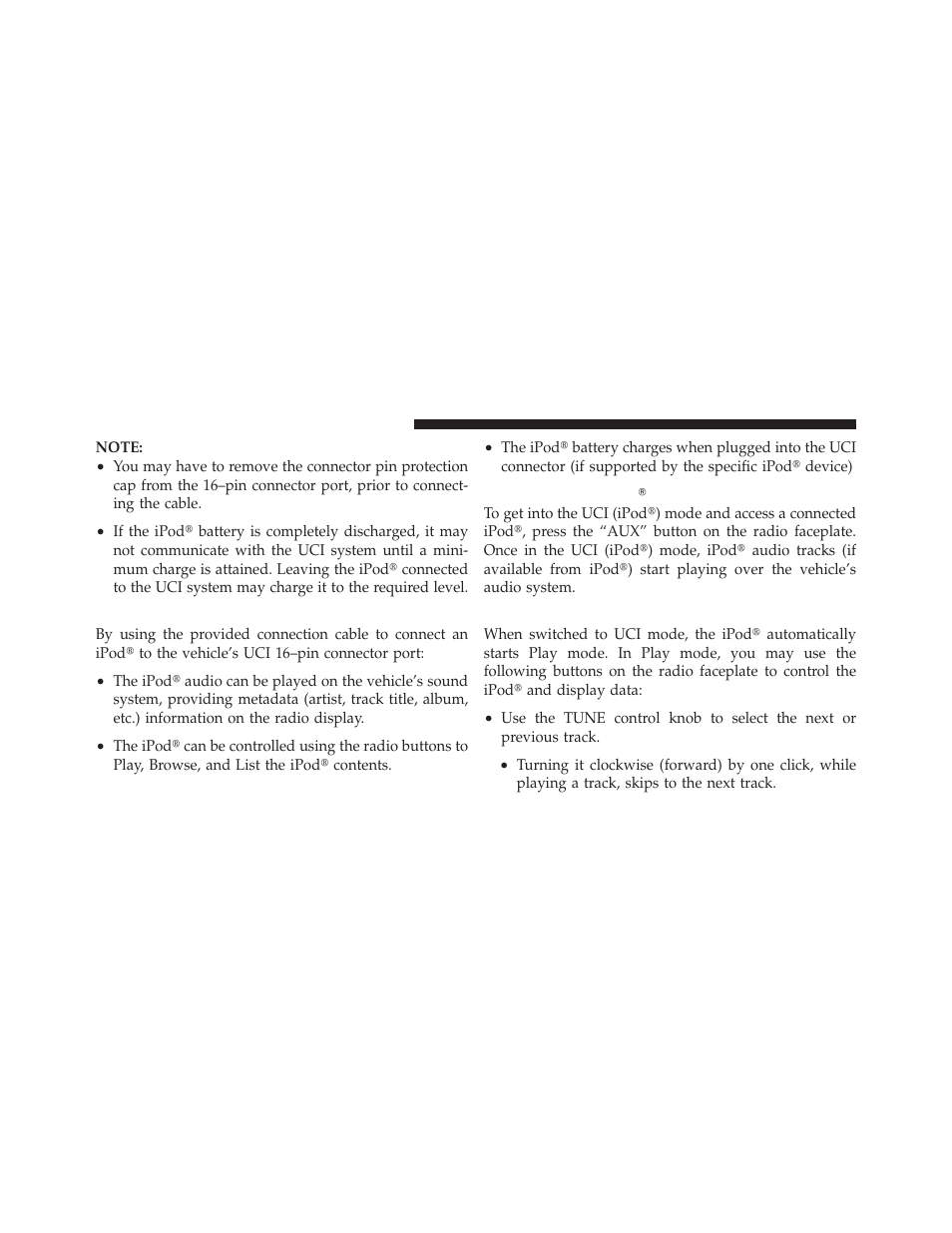 Using this feature, Controlling the ipod using radio buttons, Play mode | Controlling the ipod௡ using, Radio buttons | Jeep 2010 Compass - Owner Manual User Manual | Page 249 / 474