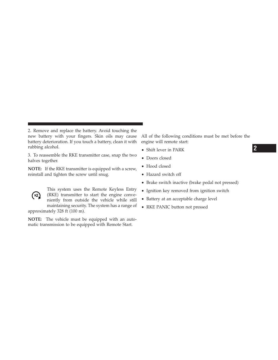 Remote starting system — if equipped, How to use remote start | Jeep 2010 Compass - Owner Manual User Manual | Page 26 / 474