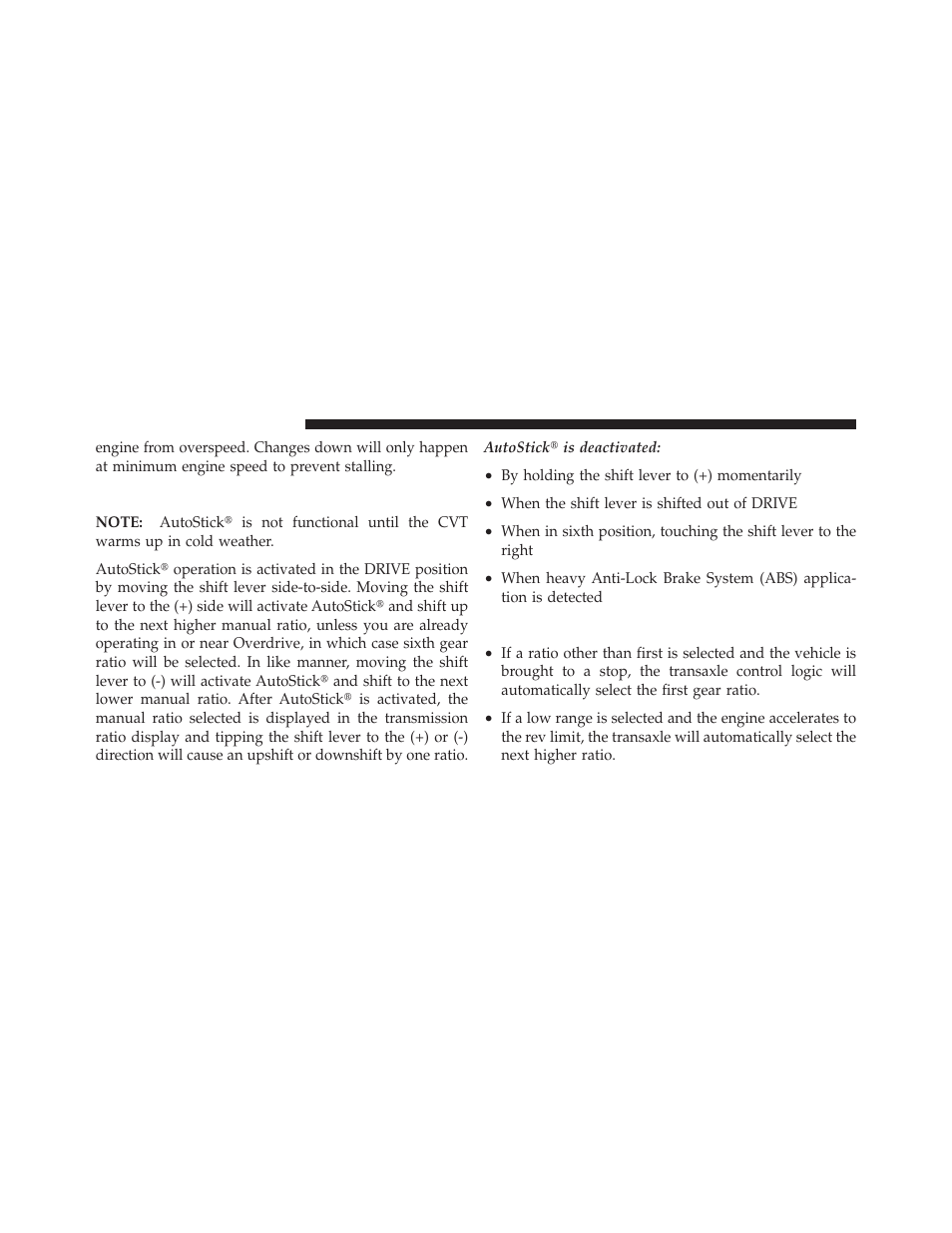 Operation, General information | Jeep 2010 Compass - Owner Manual User Manual | Page 287 / 474