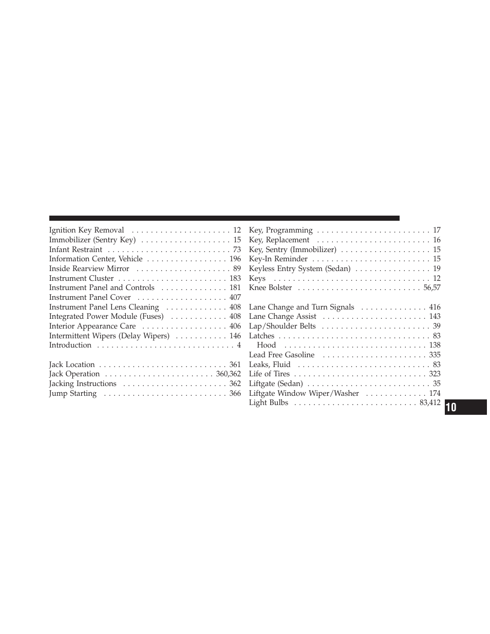 Jeep 2010 Compass - Owner Manual User Manual | Page 464 / 474