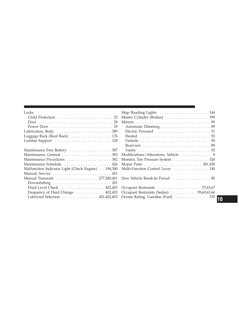 Jeep 2010 Compass - Owner Manual User Manual | Page 466 / 474