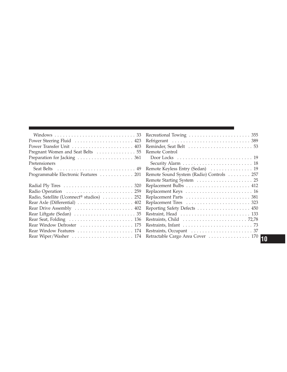 Jeep 2010 Compass - Owner Manual User Manual | Page 468 / 474
