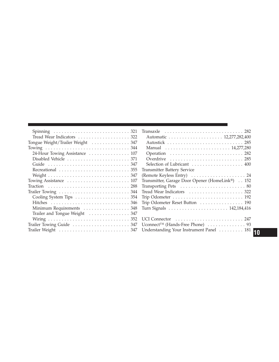 Jeep 2010 Compass - Owner Manual User Manual | Page 472 / 474