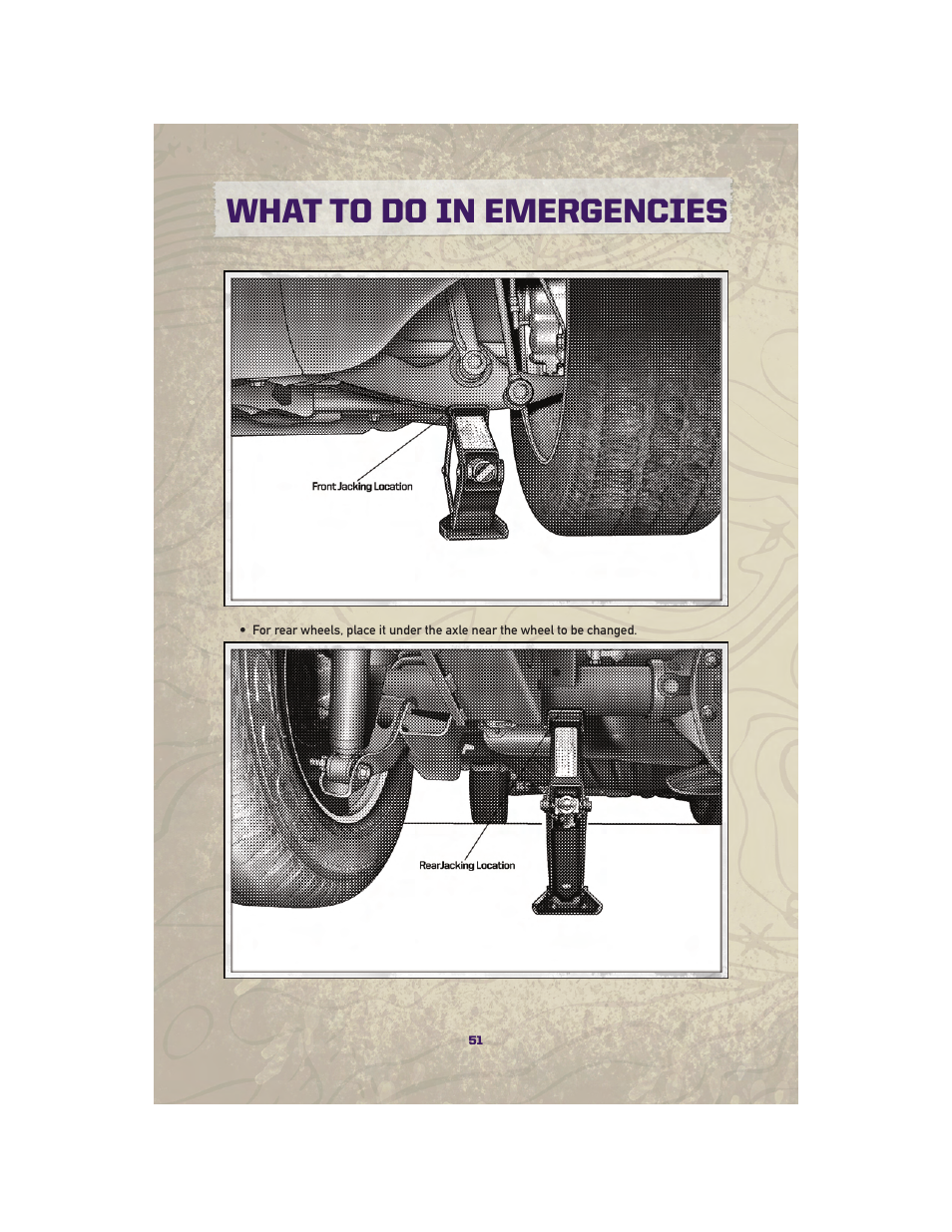 What to do in emergencies | Jeep 2010 Grand Cherokee SRT - User Guide User Manual | Page 53 / 84