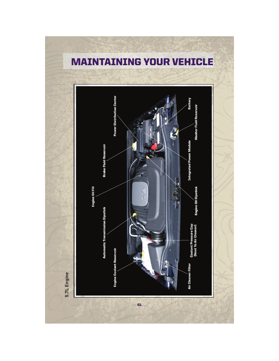 7l engine, Maintaining your vehicle | Jeep 2010 Grand Cherokee SRT - User Guide User Manual | Page 63 / 84