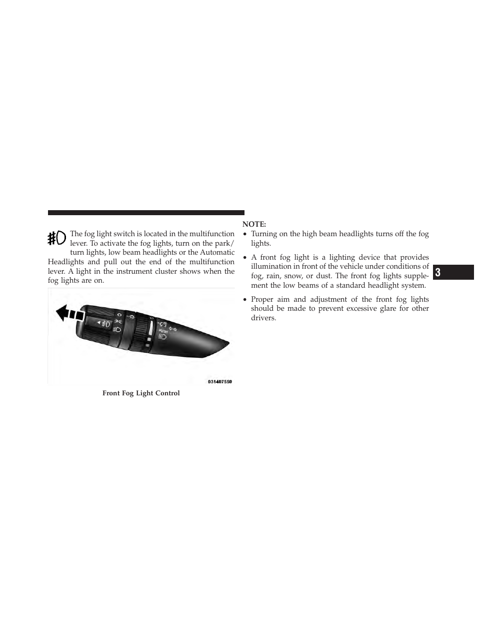 Fog lights — if equipped | Jeep 2010 Grand Cherokee SRT - Owner Manual User Manual | Page 106 / 407