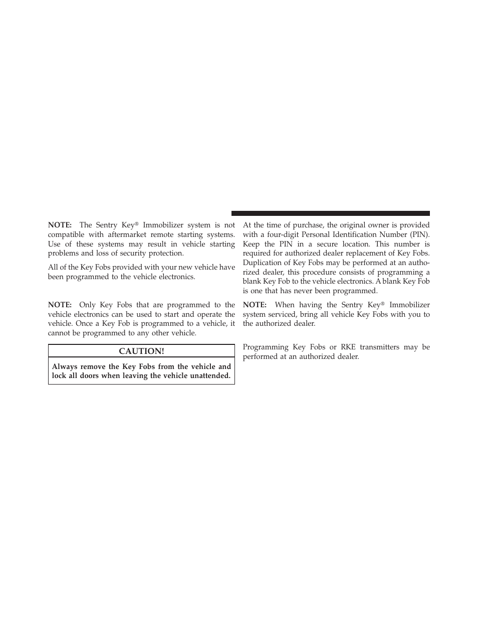 Replacement keys, Customer key programming | Jeep 2010 Grand Cherokee SRT - Owner Manual User Manual | Page 17 / 407