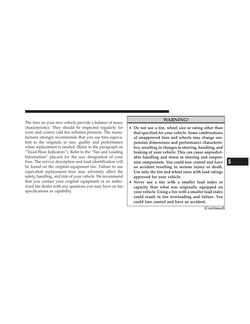 Replacement tires | Jeep 2010 Liberty - Owner Manual User Manual | Page 360 / 522