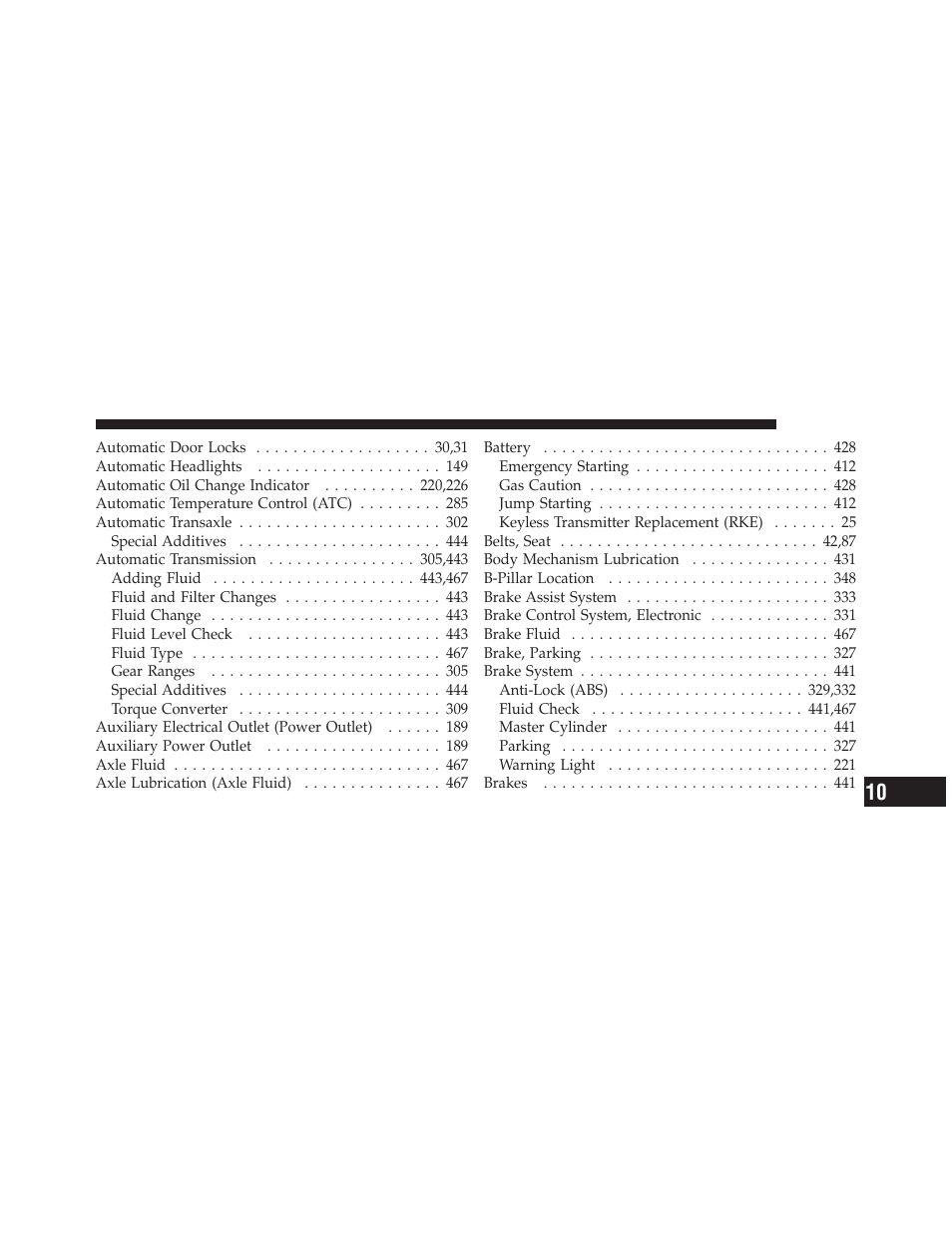 Jeep 2010 Liberty - Owner Manual User Manual | Page 502 / 522