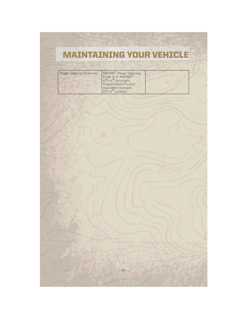 Maintenance chart, Maintaining your vehicle | Jeep 2010 Liberty - User Guide User Manual | Page 63 / 80