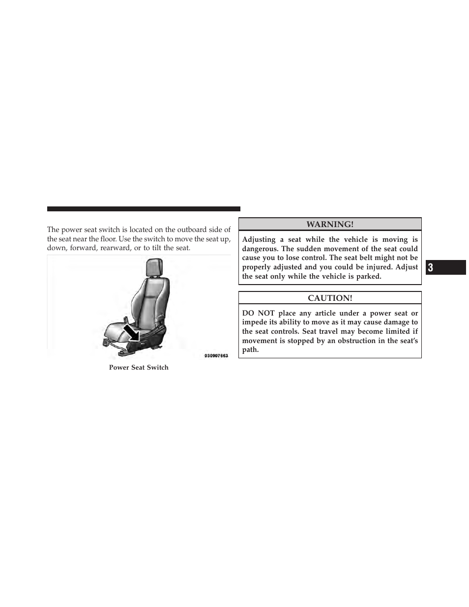 Six-way power seats — if equipped, Voice command — if equipped, Voice command system operation | Jeep 2010 Patriot - Owner Manual User Manual | Page 134 / 496