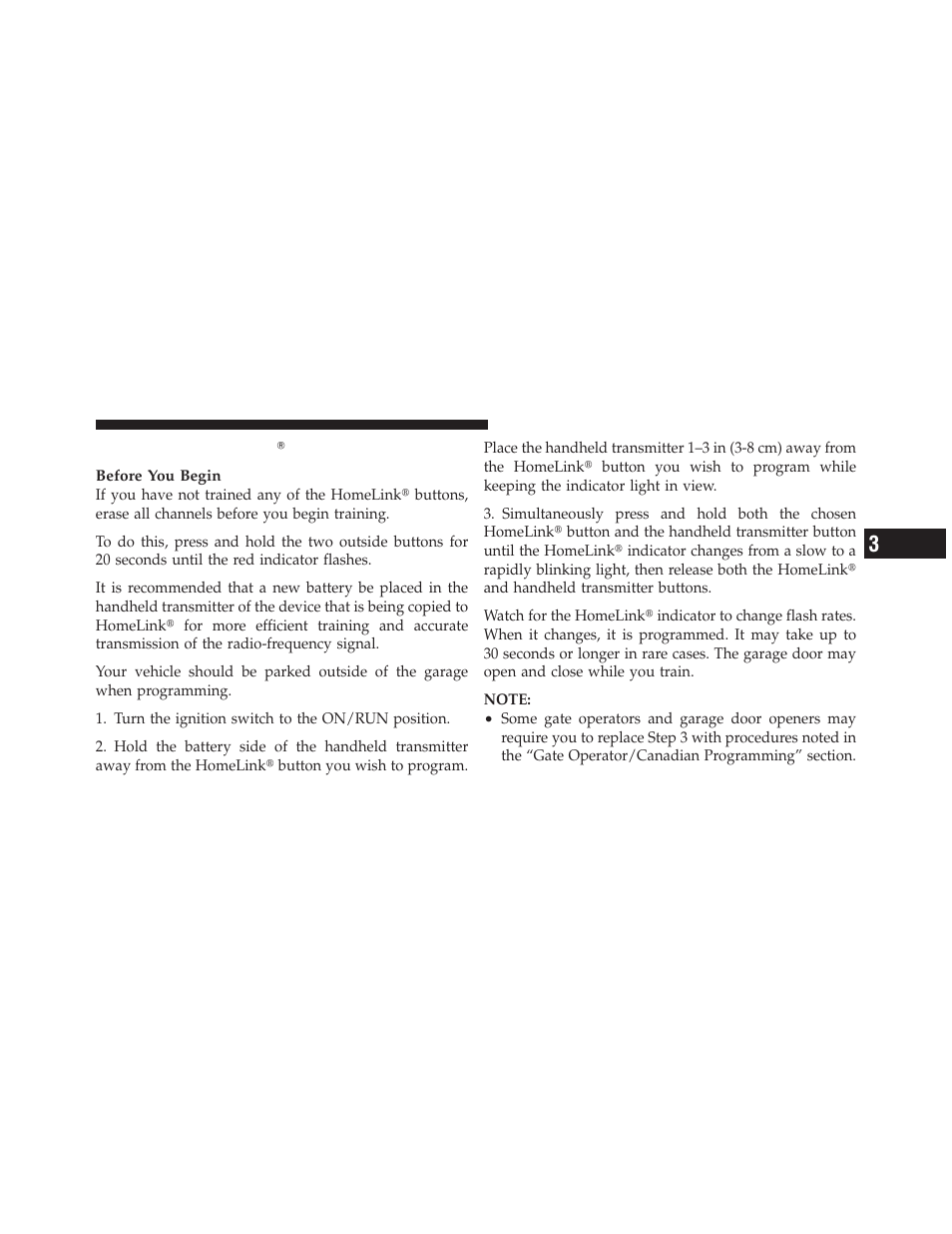 Programming homelink, Windshield wipers and washers, Windshield wiper operation | Jeep 2010 Patriot - Owner Manual User Manual | Page 158 / 496