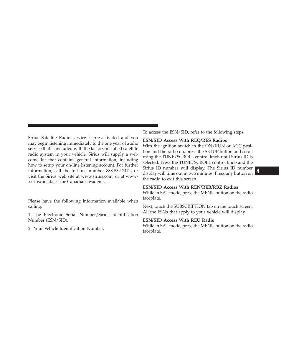 System activation, Operation instructions — cd mode for cd, And mp3 audio play | Jeep 2010 Patriot - Owner Manual User Manual | Page 264 / 496