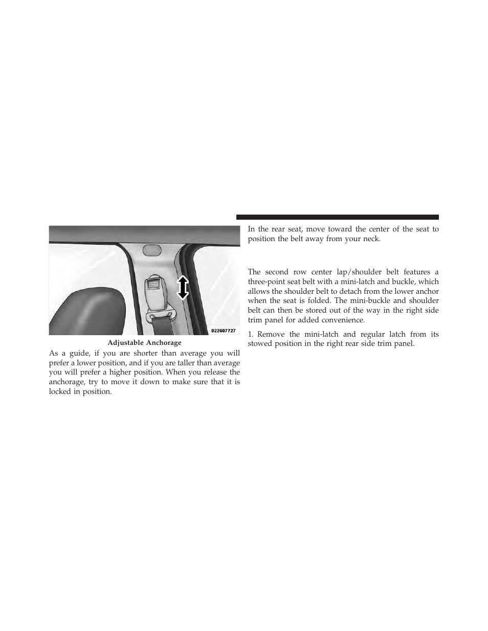 Lap/shoulder belts | Jeep 2010 Patriot - Owner Manual User Manual | Page 45 / 496
