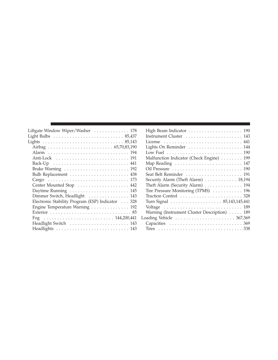 Jeep 2010 Patriot - Owner Manual User Manual | Page 487 / 496