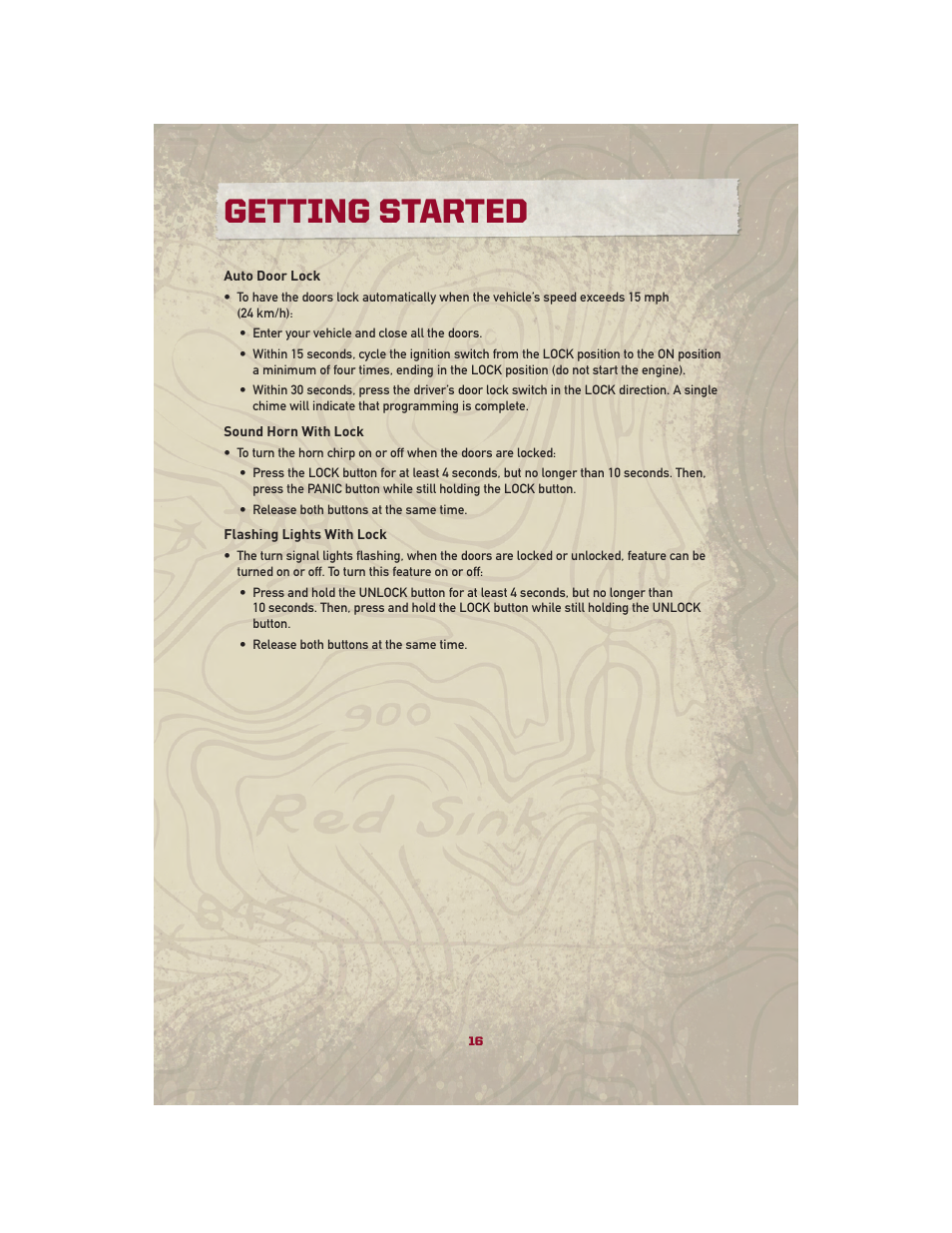 Getting started | Jeep 2010 Patriot - User Guide User Manual | Page 18 / 72